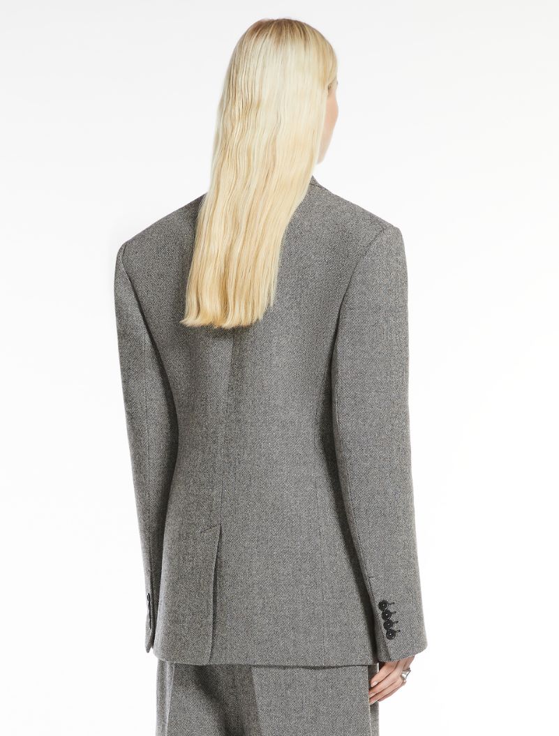 Slim-fit tweed blazer - BLACK - Sportmax