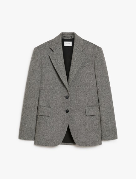 Slim-fit tweed blazer - BLACK - Sportmax