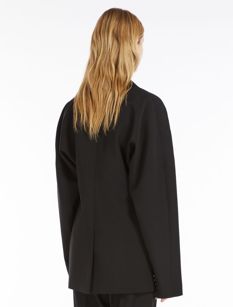 Stretch wool kimono blazer - BLACK - Sportmax