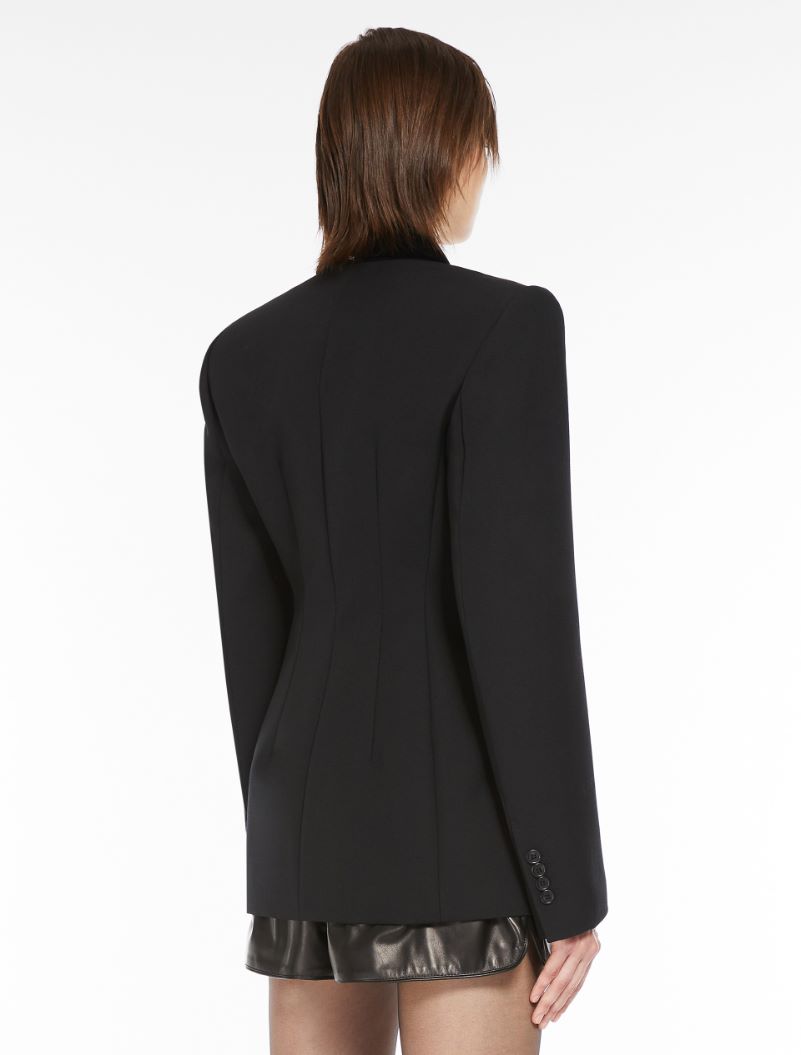 Tech-wool tailored blazer - BLACK - Sportmax