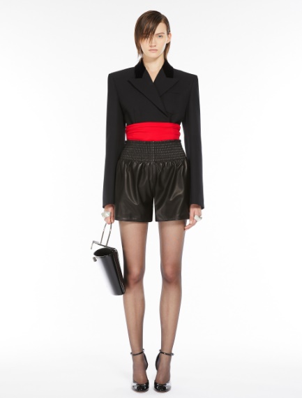 Tech-wool tailored blazer - BLACK - Sportmax