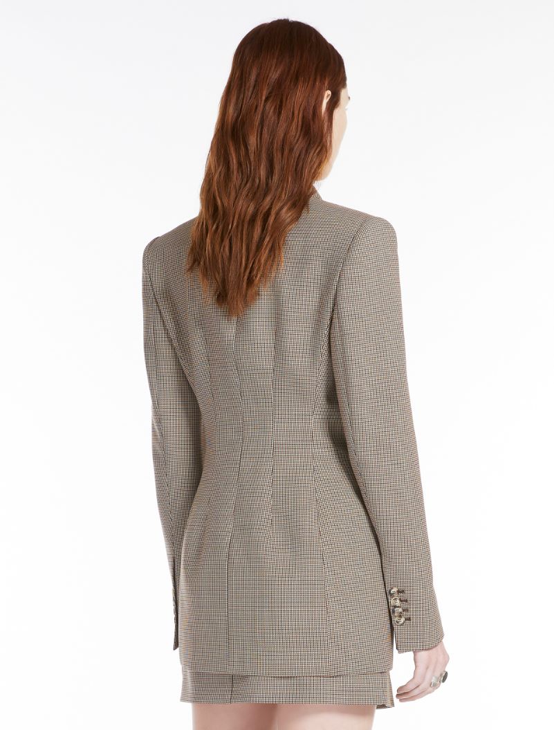 Stretch gabardine blazer - BISCUIT - Sportmax