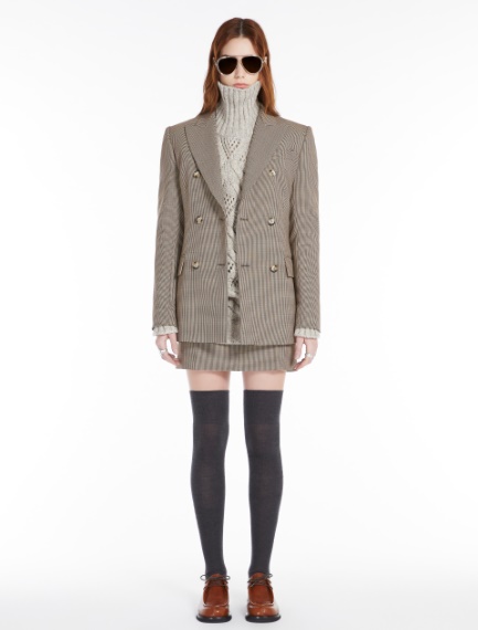 Stretch gabardine blazer - BISCUIT - Sportmax