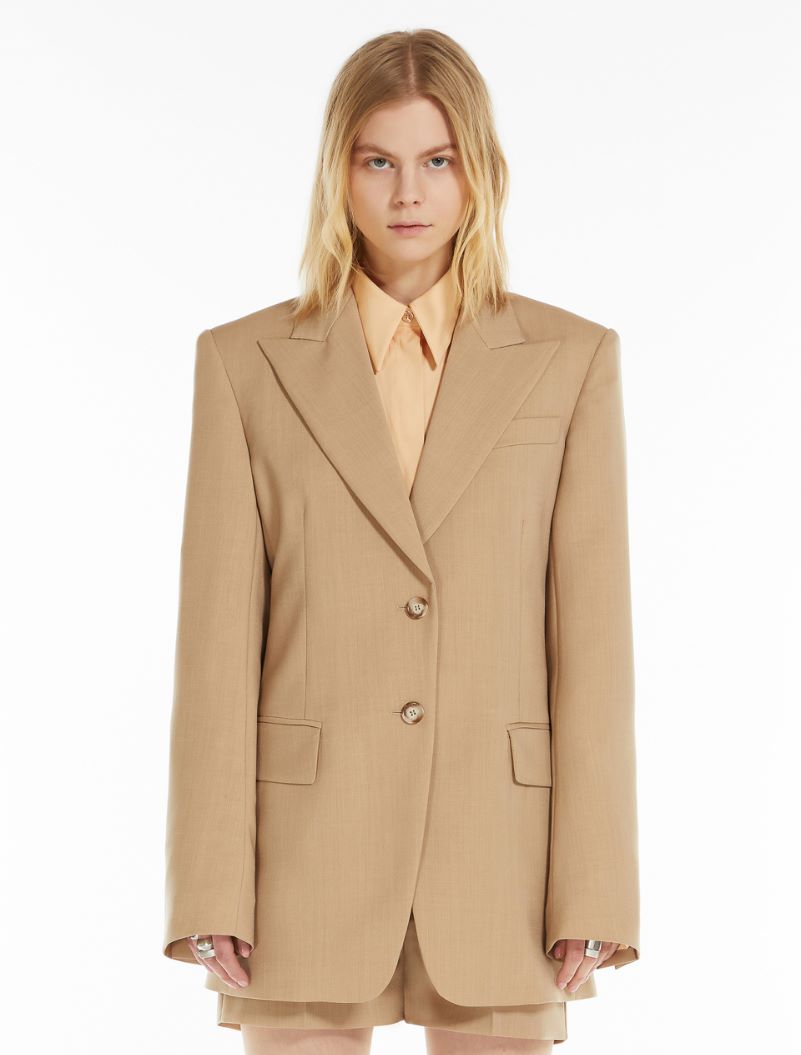 Slim-fit tailored blazer - BEIGE - Sportmax