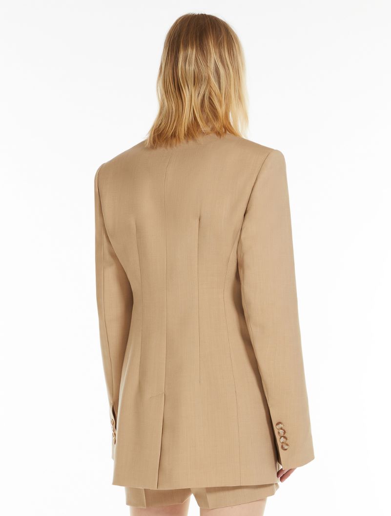 Slim-fit tailored blazer - BEIGE - Sportmax