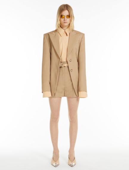 Slim-fit tailored blazer - BEIGE - Sportmax