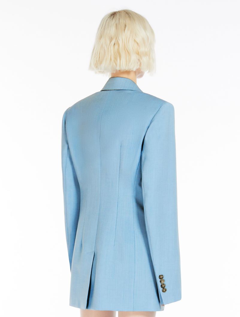 Slim-fit tailored blazer - SKY BLUE - Sportmax