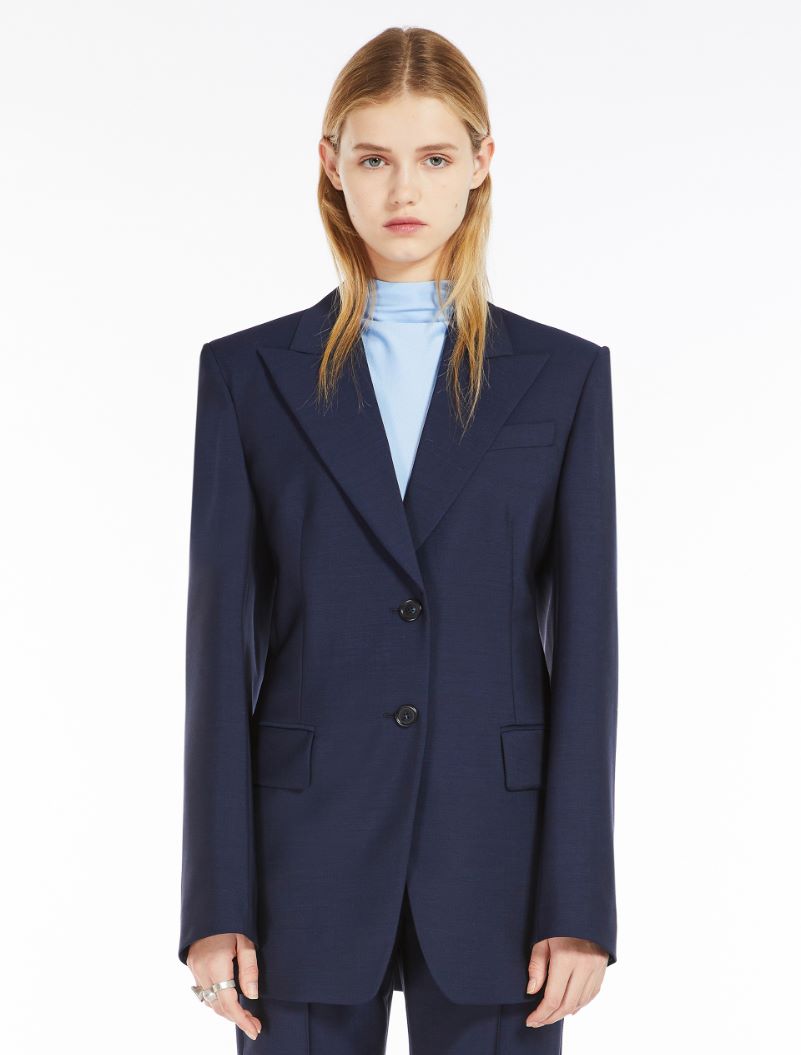 Slim-fit tailored blazer - ULTRAMARINE - Sportmax