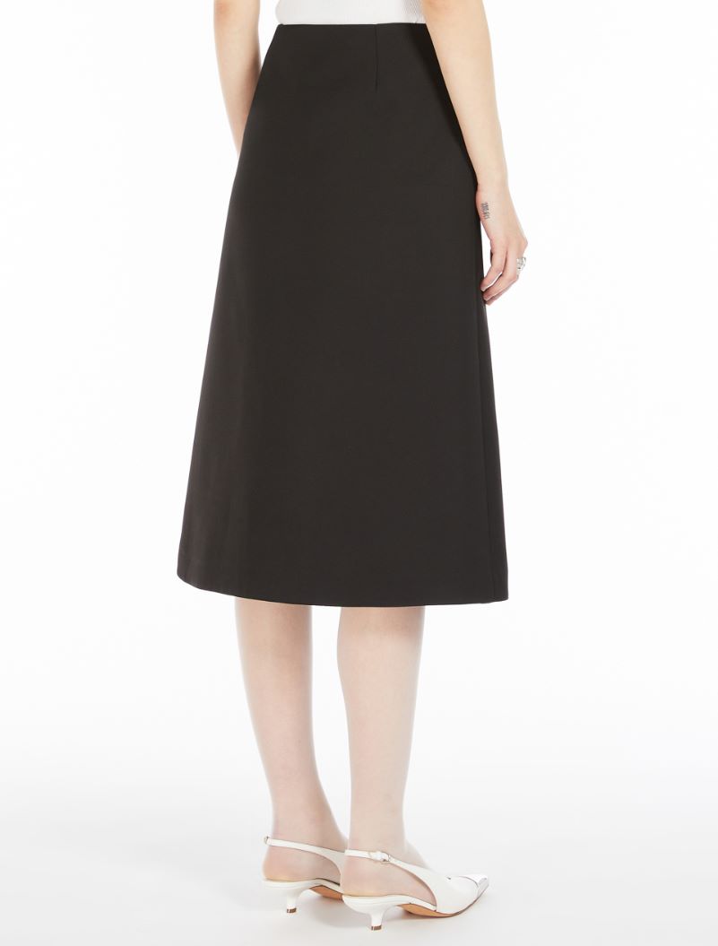 Flared wrap skirt - BLACK - Sportmax