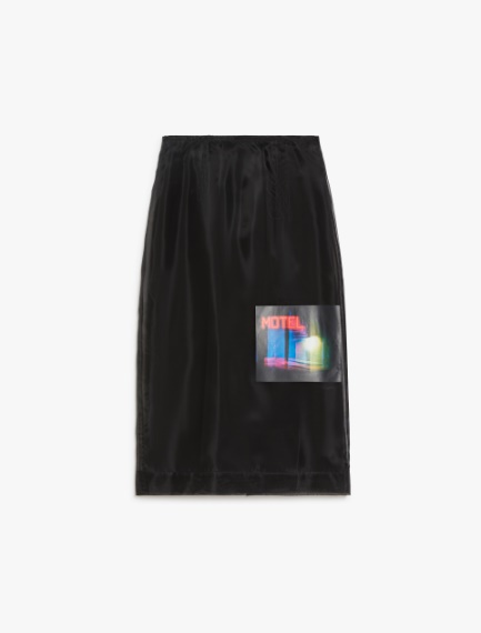 Organza midi skirt - BLACK - Sportmax