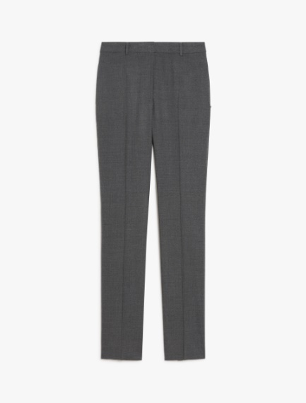 Pantalone aderente in lana stretch - GRIGIO MEDIO - Sportmax