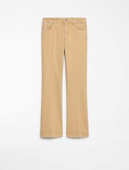 Denim mini flare trousers - CAMEL - Sportmax