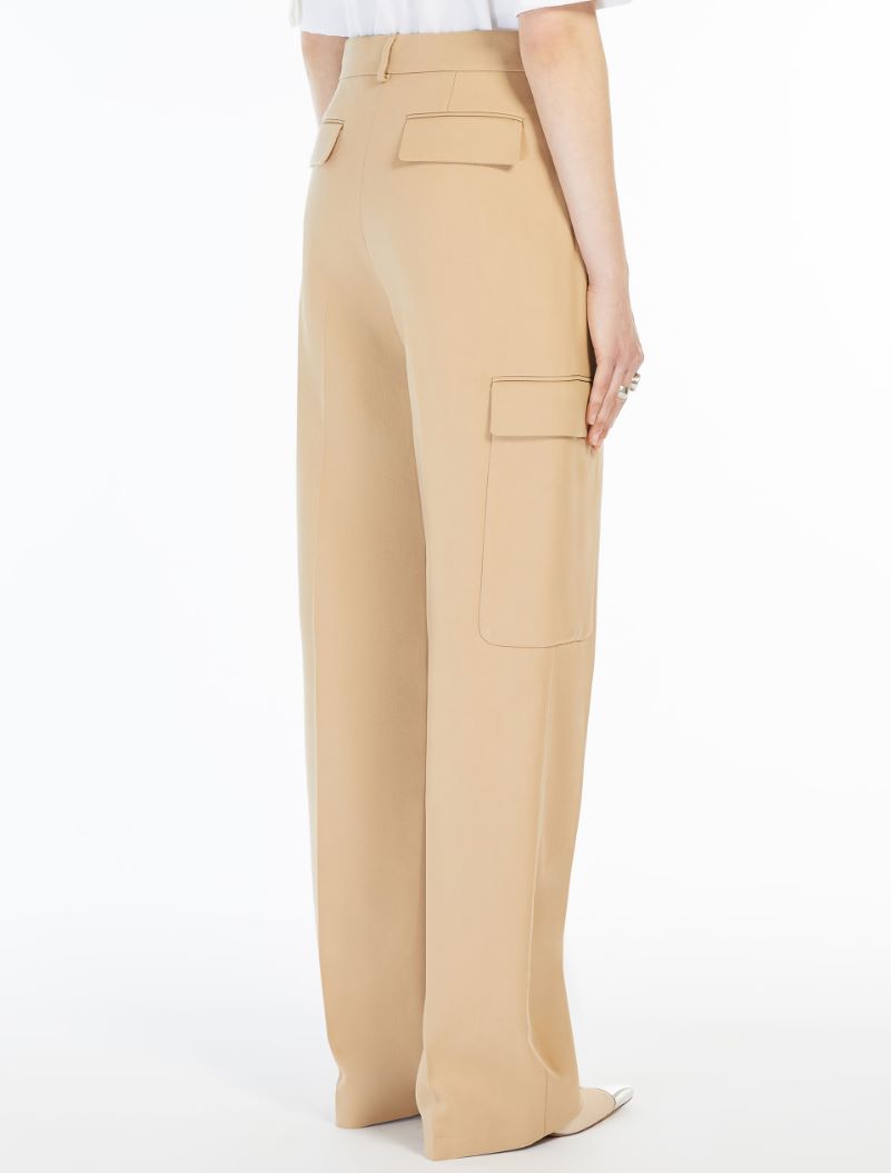 Low-rise cargo trousers - CARAMEL - Sportmax