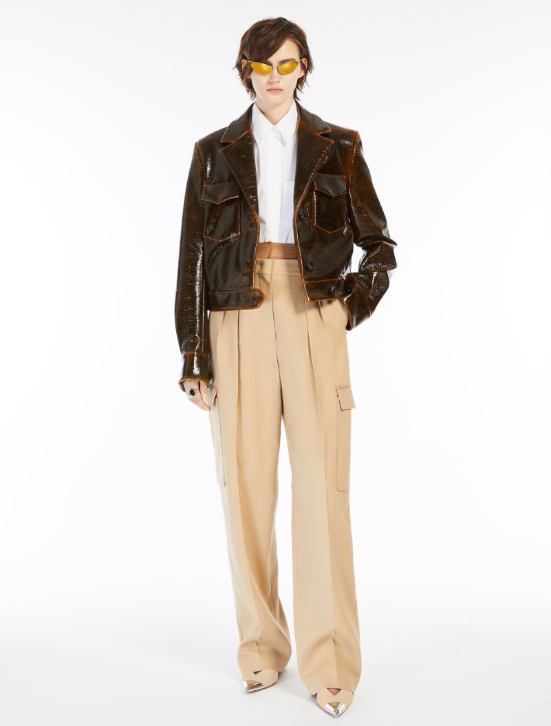 Low-rise cargo trousers - CARAMEL - Sportmax