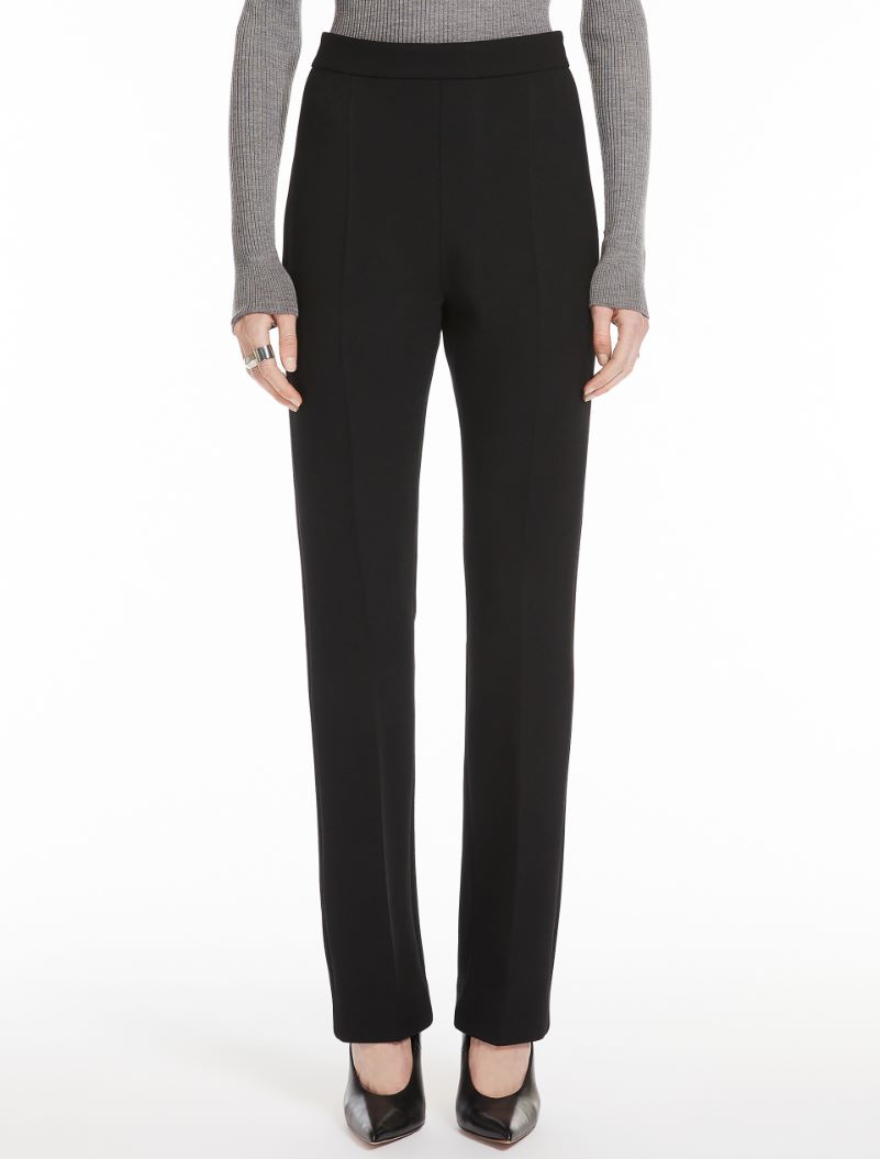 Stretch gabardine trousers - KLEPSYDRA CAPSULE - BLACK - Sportmax