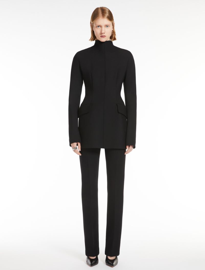 Stretch gabardine trousers - KLEPSYDRA CAPSULE - BLACK - Sportmax