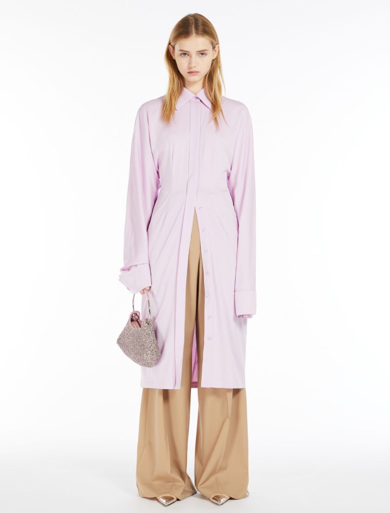 Oversized stretch wool trousers - BEIGE - Sportmax