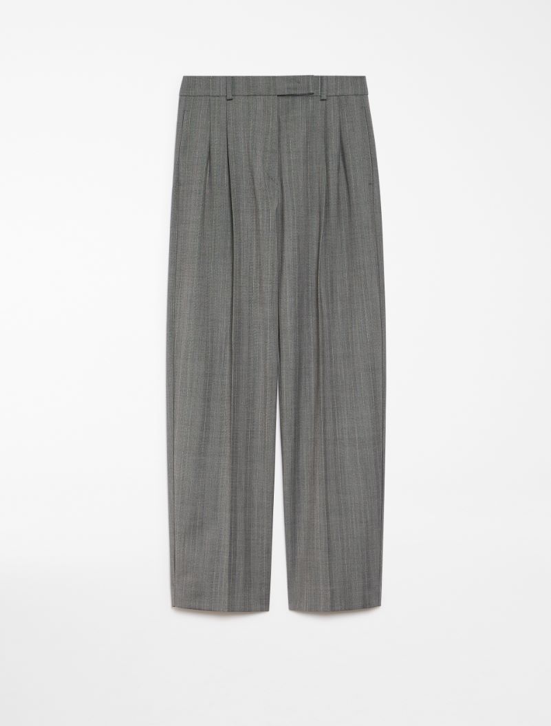 Oversized low-rise trousers - LIGHT GREY - Sportmax