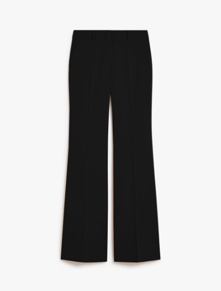 Pantalone flare in lana stretch - NERO - Sportmax