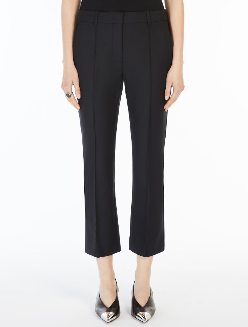 Low-rise bell-bottom trousers - BLACK - Sportmax