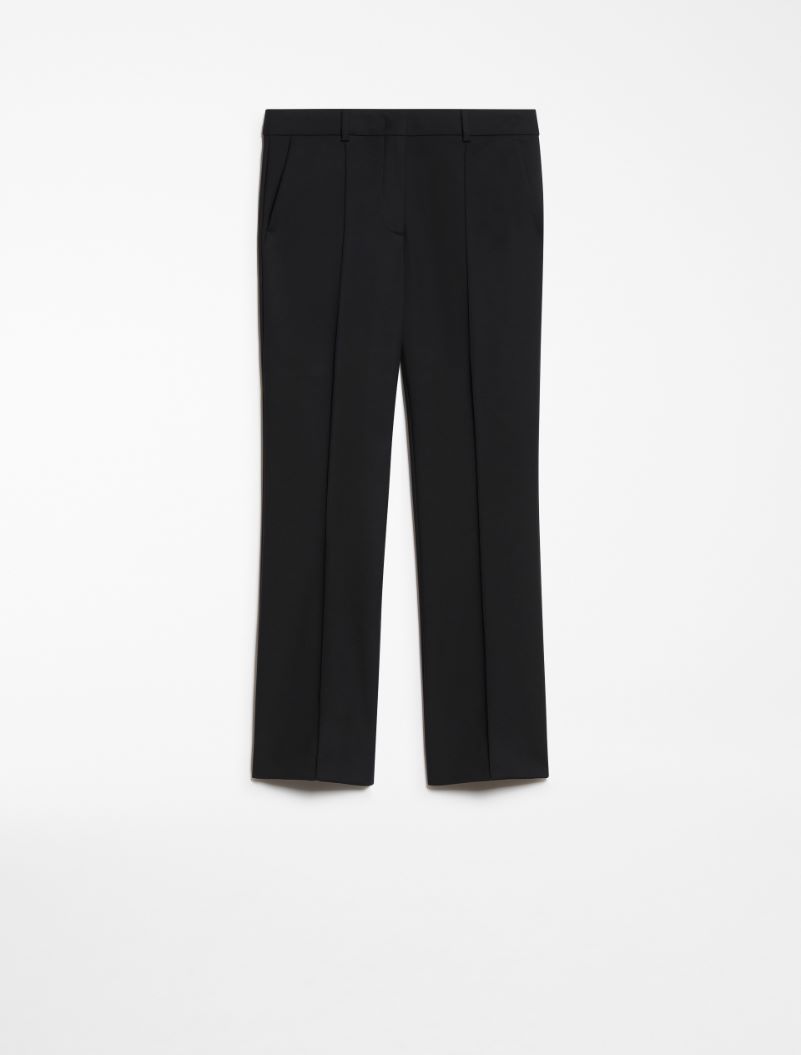 Low-rise bell-bottom trousers - BLACK - Sportmax