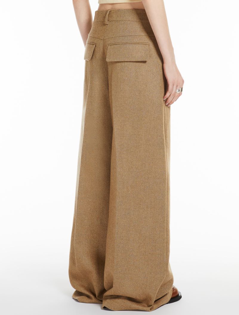 Oversized flared trousers - BISCUIT - Sportmax