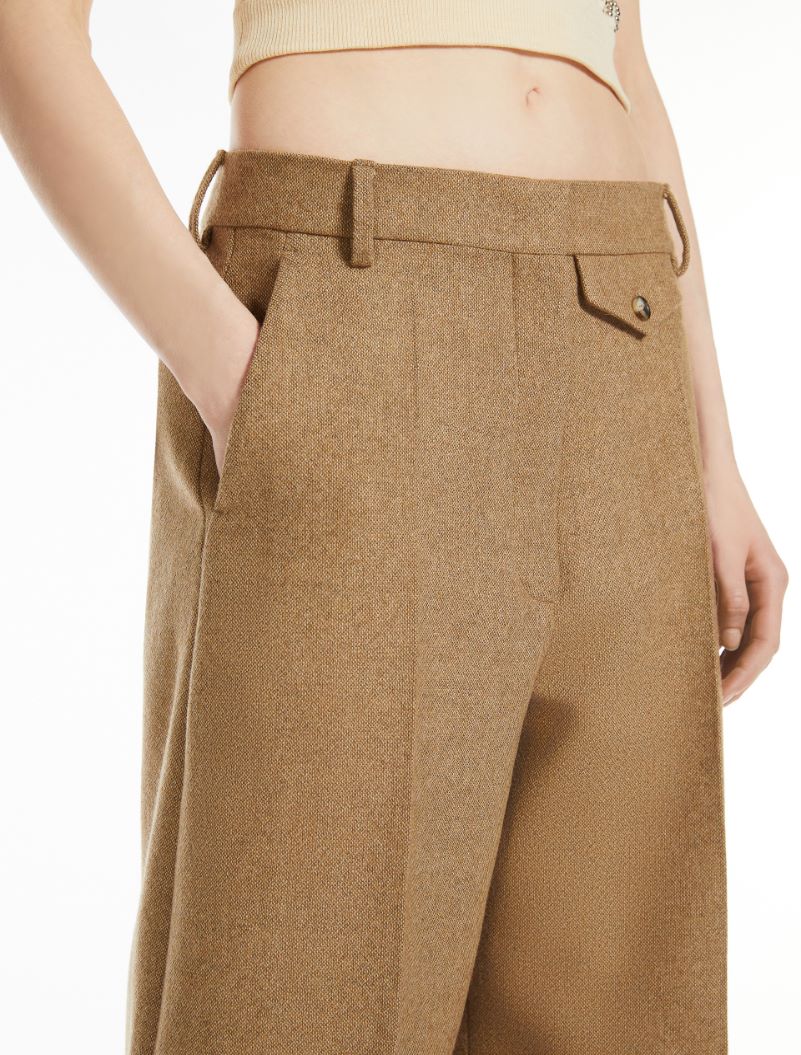 Oversized flared trousers - BISCUIT - Sportmax