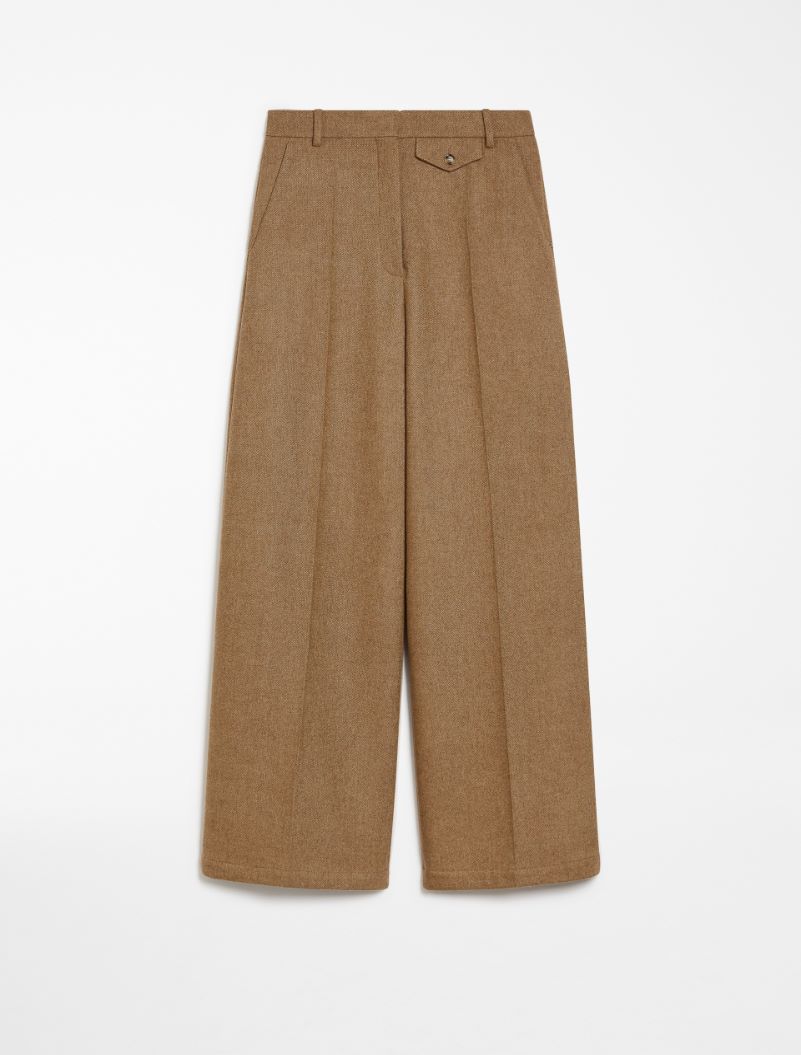 Oversized flared trousers - BISCUIT - Sportmax