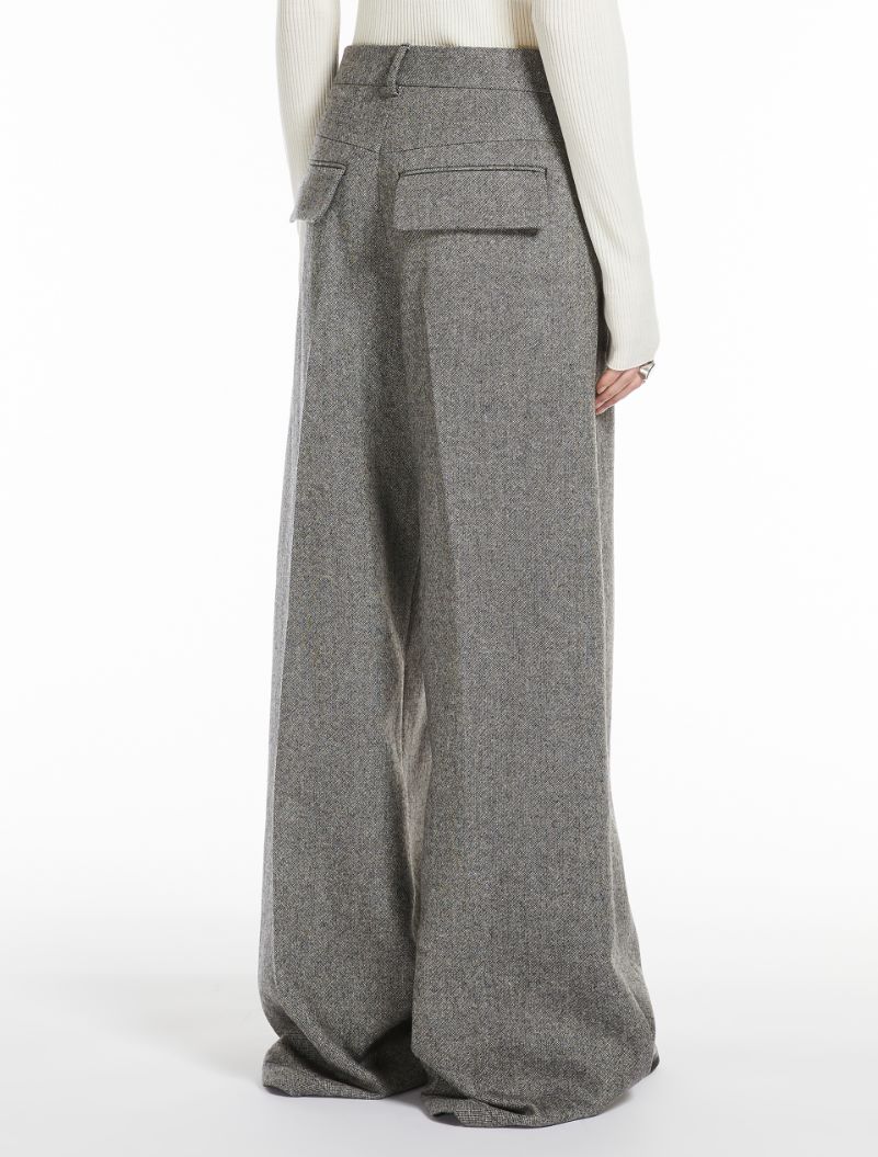 Oversized flared trousers - BLACK - Sportmax