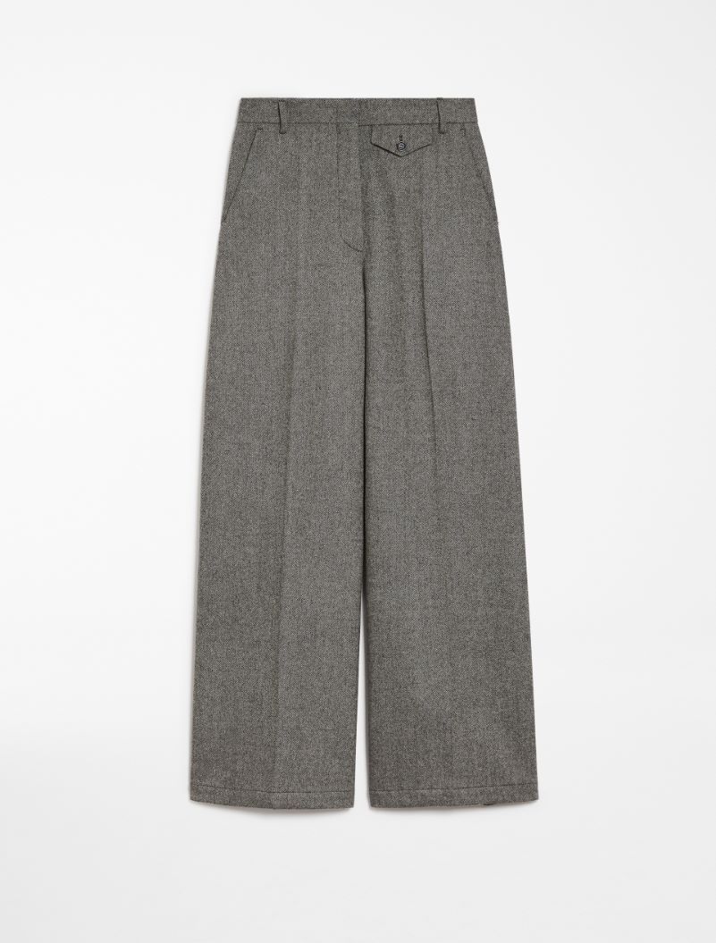 Oversized flared trousers - BLACK - Sportmax