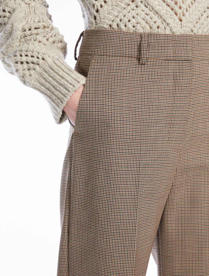 Stretch gabardine trousers - BISCUIT - Sportmax