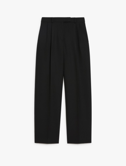 Pantalone ampio in misto lana - NERO - Sportmax