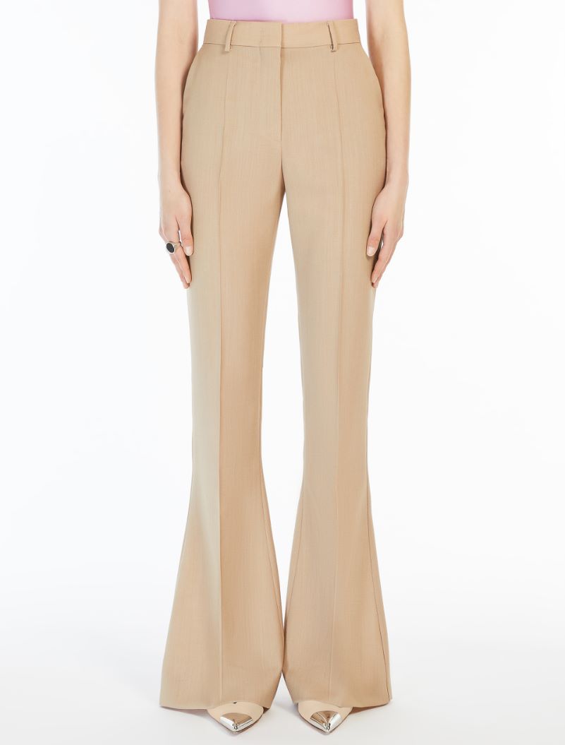 Flared slim-fit trousers - BEIGE - Sportmax