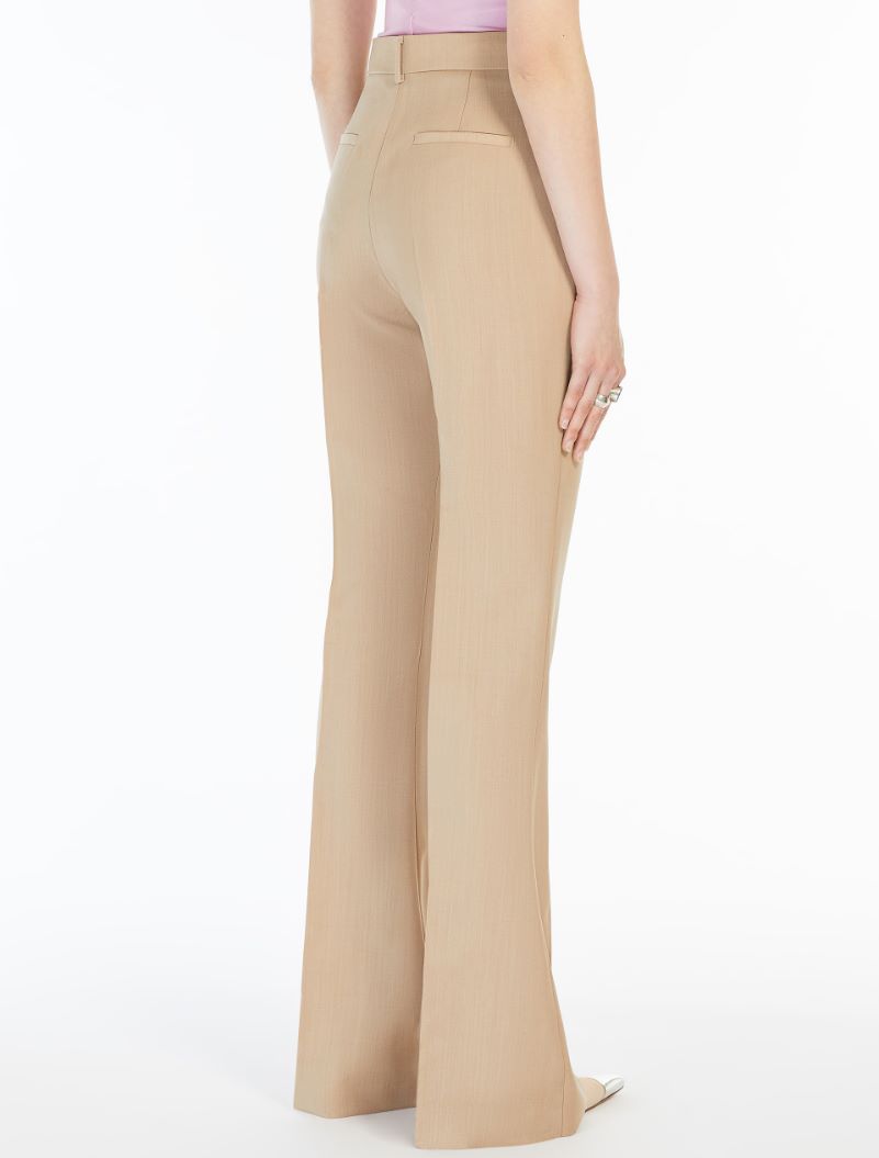 Flared slim-fit trousers - BEIGE - Sportmax