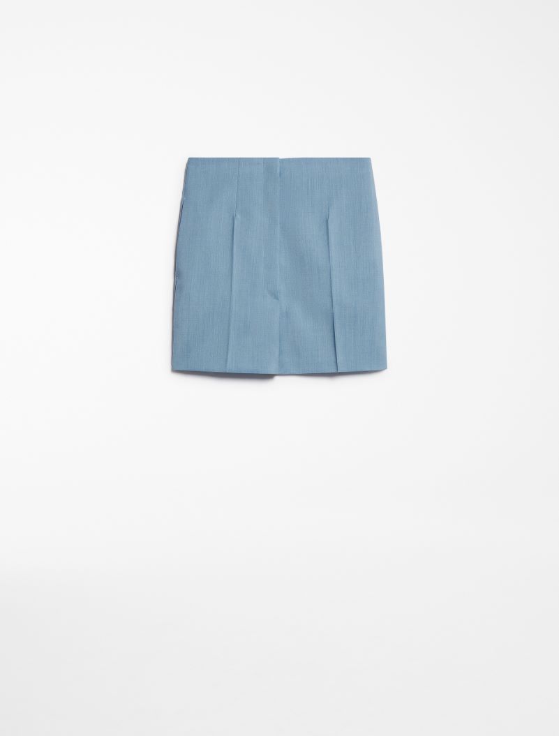 High-waisted shorts - SKY BLUE - Sportmax