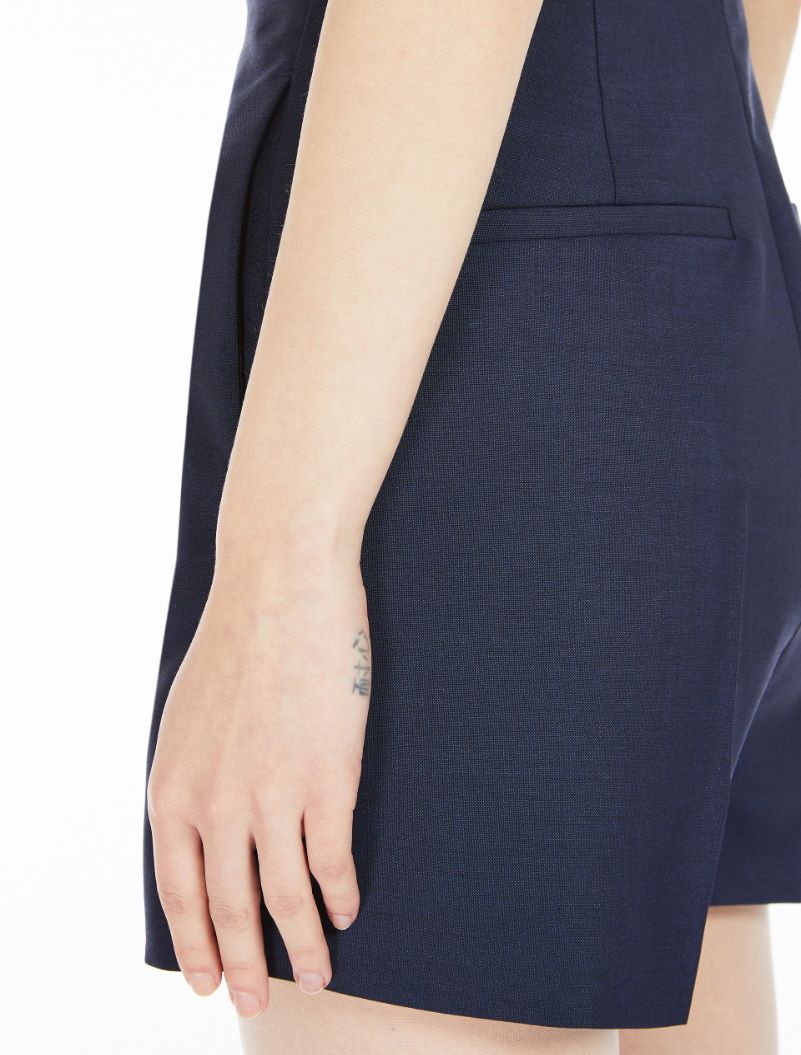 High-waisted shorts - ULTRAMARINE - Sportmax