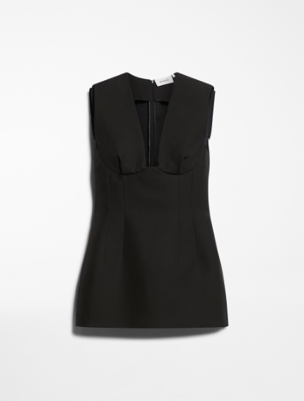 Sleeveless top with corset detail - BLACK - Sportmax