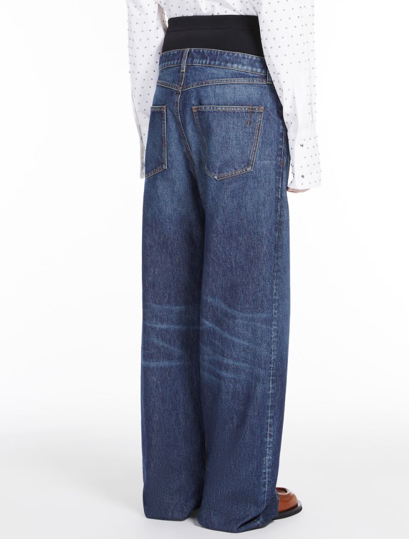 Wide-fit denim jeans - MIDNIGHTBLUE - Sportmax