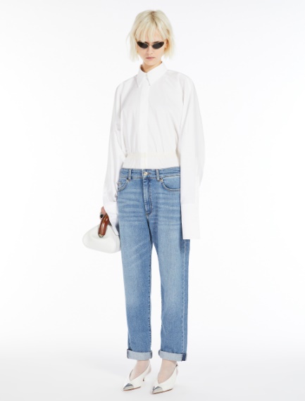 Low-rise boyfriend jeans - NAVY - Sportmax