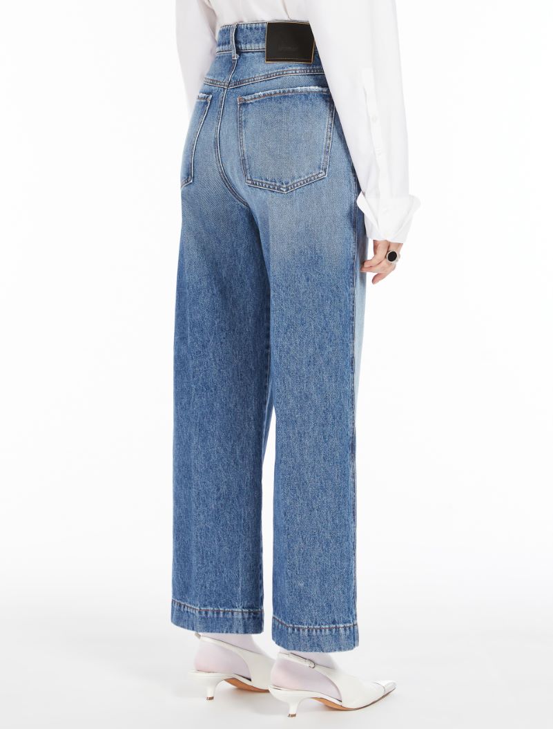 High-waisted cropped jeans - NAVY - Sportmax