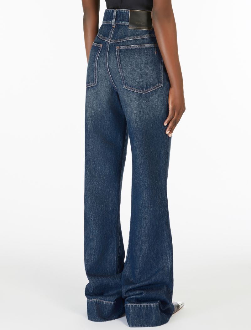 High-waisted 5-pocket trousers - MIDNIGHTBLUE - Sportmax