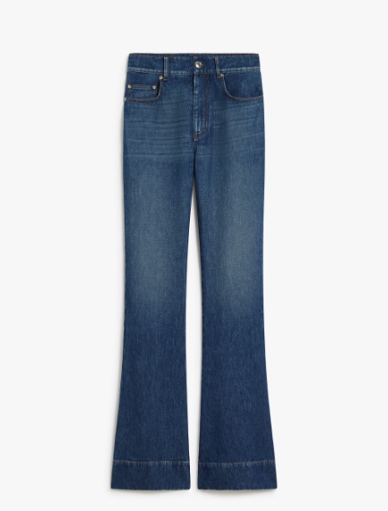 High-waisted 5-pocket trousers - MIDNIGHTBLUE - Sportmax