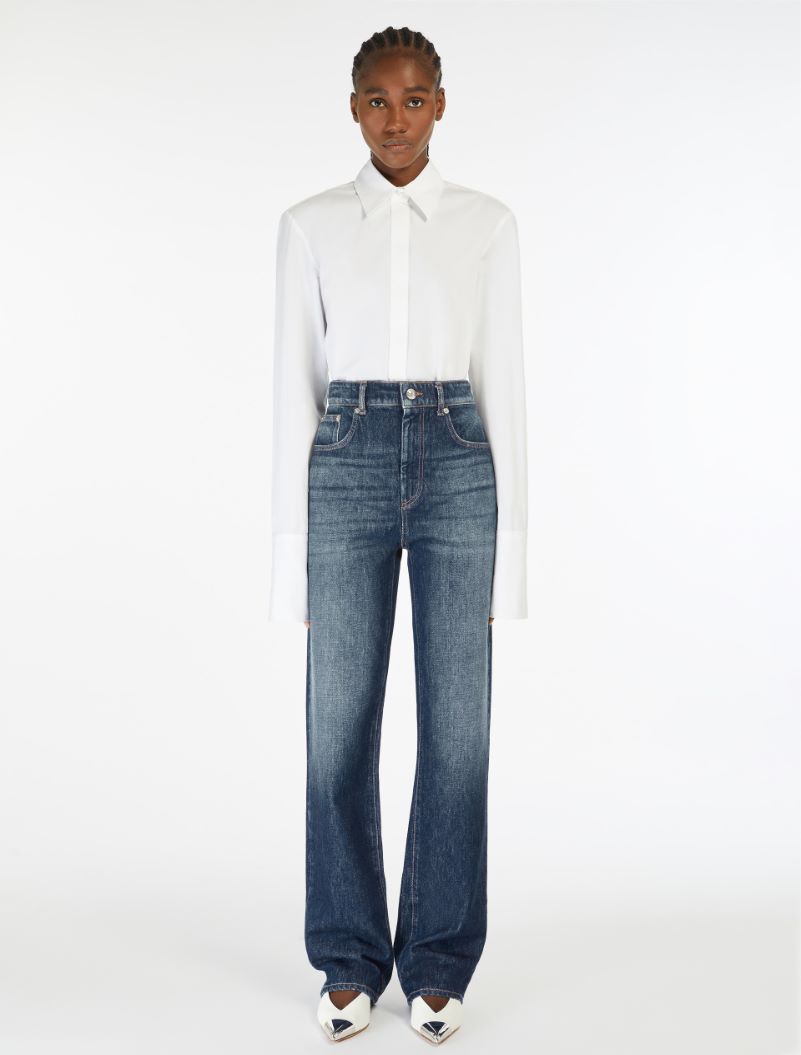 Low-rise 5-pocket trousers - MIDNIGHTBLUE - Sportmax