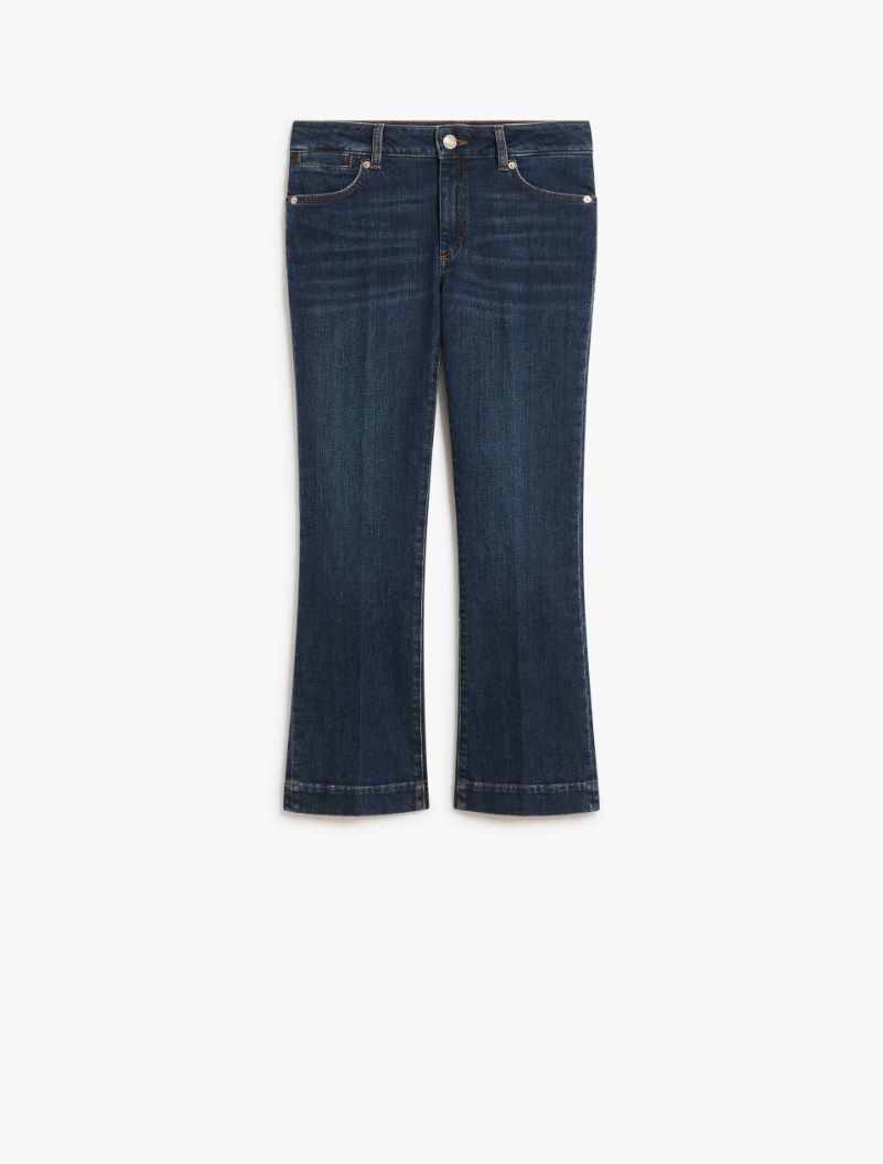 Perfect mini flare 5-pocket trousers - MIDNIGHTBLUE - Sportmax