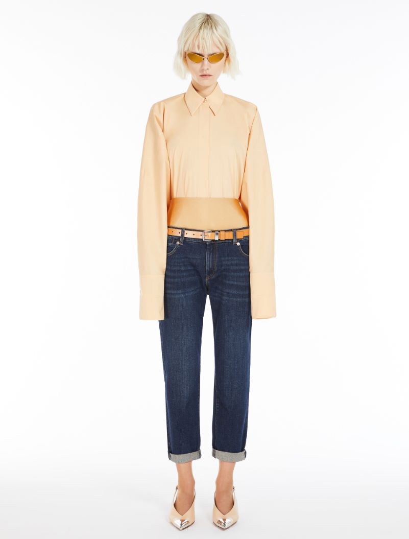 Low-rise cigarette jeans - MIDNIGHTBLUE - Sportmax