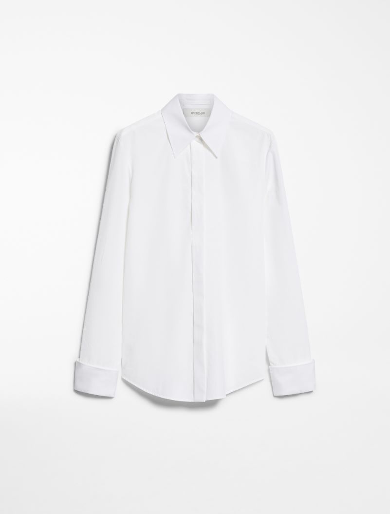 Fitted-waist shirt - OPTICAL WHITE - Sportmax