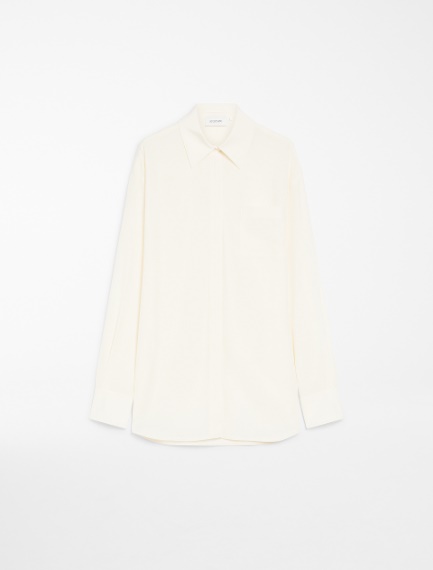 Comfort-fit silk shirt - IVORY - Sportmax