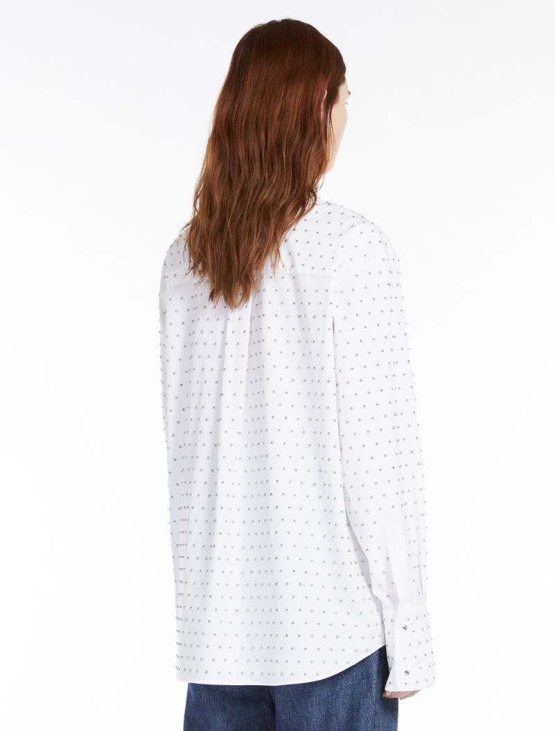 Studded shirt - OPTICAL WHITE - Sportmax