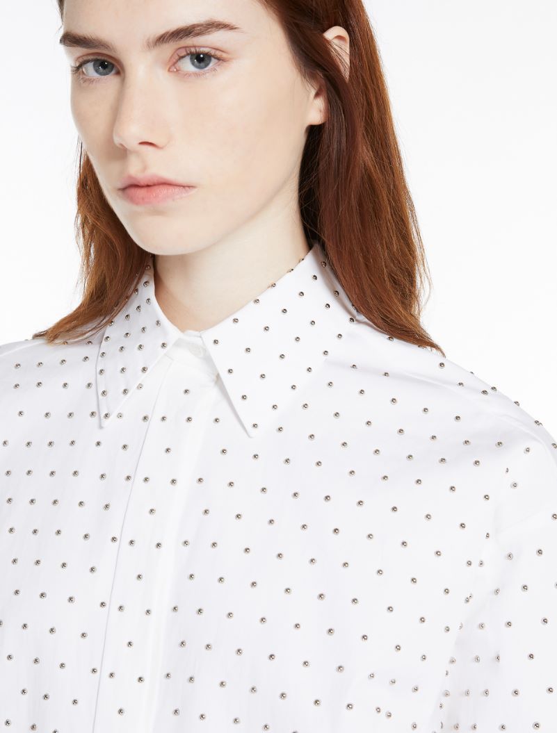 Studded shirt - OPTICAL WHITE - Sportmax