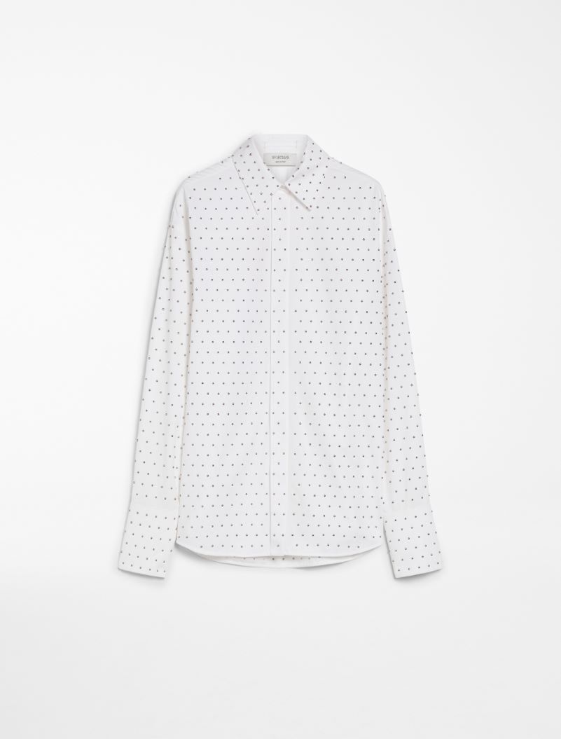 Studded shirt - OPTICAL WHITE - Sportmax